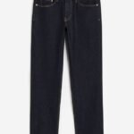 Men's Clean Raw Dark Indigo Slim Fit Jeans