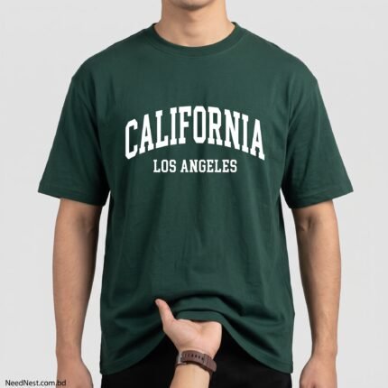 Men's California Typography Graphic T-Shirt - Deep Green