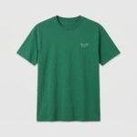 Men's Minimalist Embroidered Crewneck T-Shirt - Forest Green